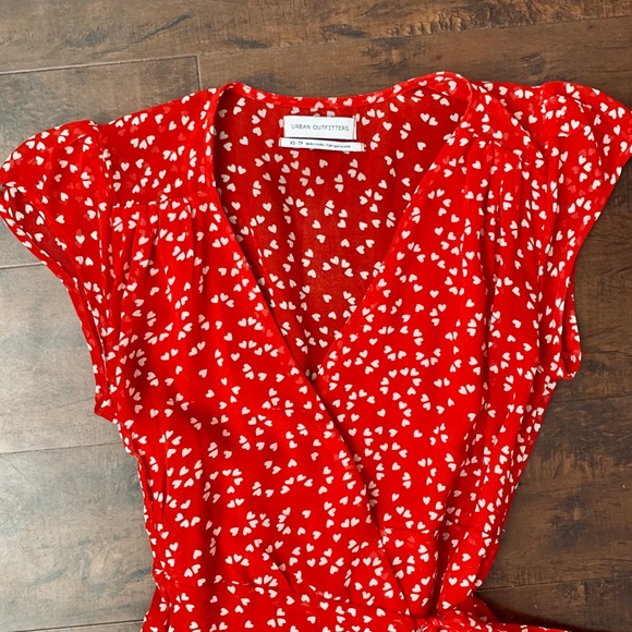 Urban Outfitters Red Hearts Wrap Dress - Picture 5 of 7
